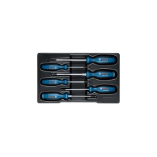 Bosch Schraubendreher-Set SL/PH/PZ/TX Professional, 6-teilig(blau/schwarz, 2x mit Schlagkappe)