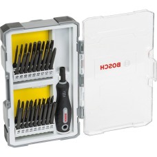 Bosch Schraubendreher-Set mit Handgriff, 1/4", 37-teilig, Bit-Satz(extra lange Bits)