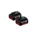Bosch Starter-Set 18V (2x GBA 18V 5.0Ah + GAL 1880 CV Professional), Ladegerät(schwarz, 2x Akku + Ladegerät, AMPShare Alliance)