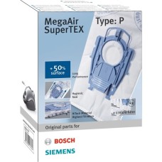 Bosch Staubsaugerbeutel BBZ41FP (4+1), Typ P(4 Stück + Micro-Hygienefilter)