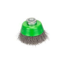 Bosch Topfbürste Clean for Inox, Ø 65mm, gewellt(0,3mm Edelstahldraht, M14, für Winkelschleifer)