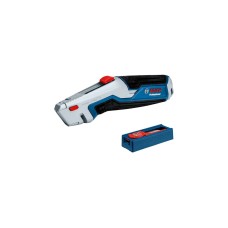 Bosch Universalmesser und Klingen-Set 63 x 19mm, Teppichmesser(blau/grau, inkl. 13 Klingen)