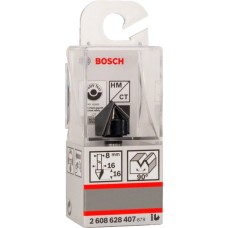 Bosch V-Nutfräser Standard for Wood, Ø 16mm, 90°(Schaft Ø 8mm, zweischneidig)
