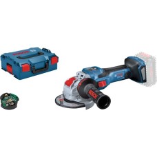 Bosch X-LOCK Akku-Winkelschleifer BITURBO GWX 18V-15 SC Professional solo(blau/schwarz, ohne Akku und Ladegerät, Bluetooth Modul, in L-BOXX)