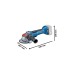 Bosch X-LOCK Akku-Winkelschleifer GWX 18V-10 P Professional solo, 18Volt(blau/schwarz, ohne Akku und Ladegerät, in L-BOXX)