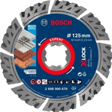 Bosch X-LOCK Diamanttrennscheibe Expert MultiMaterial, Ø 125mm(Bohrung 22,23mm)