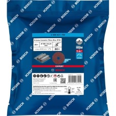 Bosch X-LOCK Expert R781 Prisma Ceramic Fiberschleifscheibe, Ø 180mm, K80(25 Stück, Bohrung 22,23mm)