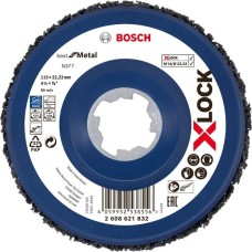 Bosch X-LOCK Grobreinigungsscheibe N377 Best for Metal, Ø 115mm, Schleifscheibe(Bohrung 22,23mm)