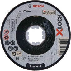 Bosch X-LOCK Trennscheibe Expert for Inox, Ø 115mm(Bohrung 22,23mm, AS 46 T INOX BF, gerade)