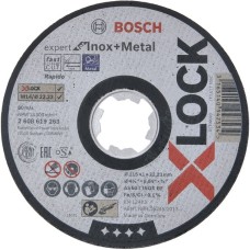 Bosch X-LOCK Trennscheibe Expert for Inox and Metal Rapido, Ø 115mm(Bohrung 22,23mm, AS 60 T INOX BF, gerade)