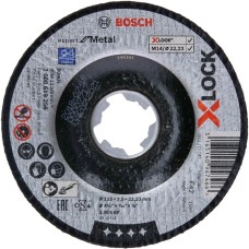 Bosch X-LOCK Trennscheibe Expert for Metal, Ø 115mm(Bohrung 22,23mm, A 30 S BF, gekröpft)
