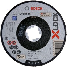 Bosch X-LOCK Trennscheibe Expert for Metal, Ø 125mm(Bohrung 22,23mm, A 30 S BF, gerade)