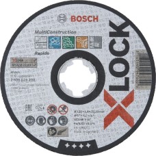 Bosch X-LOCK Trennscheibe MultiConstruction - Rapido, Ø 125mm(Bohrung 22,23mm, ACS 46 V BF, gerade)