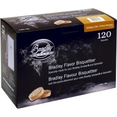 Bradley Whiskey Eiche Bisquetten, 120 Stück, Räucherholz(für Bradley Smoker)