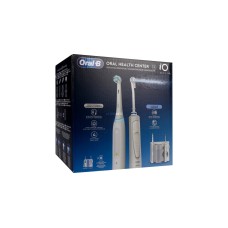Braun Oral-B Center OxyJet Reinigungssystem - Munddusche + Oral-B iO4, Mundpflege(weiß)