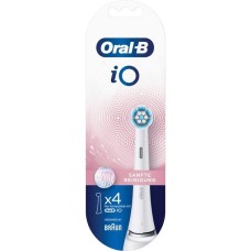 Braun Oral-B iO Sanfte Reinigung 4er, Aufsteckbürste(weiß, Frustfreie Verpackung)