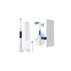 Braun Oral-B iO Series 8N, Elektrische Zahnbürste(weiß, White Alabaster)