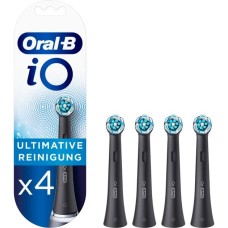 Braun Oral-B iO Ultimative Reinigung 4er, Aufsteckbürste(schwarz, Frustfreie Verpackung)