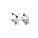 Brennenstuhl Alu-Office-Line Steckdosenleiste 4-fach(schwarz/aluminium, 1,8 Meter, 60.000A Überspannungsschutz, 2x USB-A)