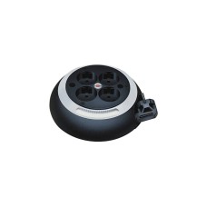 Brennenstuhl Comfort-Line Mini-Kabeltrommel CL-S 4-fach(schwarz/weiß, 3 Meter)
