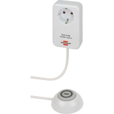 Brennenstuhl Eco-Line Comfort Switch Adapter, Steckdosenleiste(weiß, 1,5 Meter Schalterkabel)