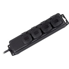 Brennenstuhl Outdoor-Steckdosenleiste IP44, 4-fach(schwarz, 2 Meter)