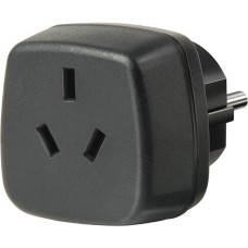 Schutzkontakt, Steckdosenadapter(schwarz)