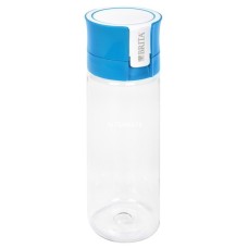 Brita fill&go Vital "fresh blue" 0,6 Liter, Trinkflasche(transparent/blau, mit Wasserfilter)