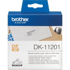 Brother Adressetiketten DK-11201, Schriftband(400 Etiketten, 29x90 mm)