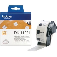 Brother Quadratische Etiketten DK-11221, Schriftband(23x23 mm, Papier)