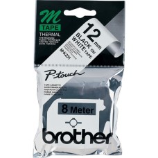 Brother Schriftband M-K231(12 mm, Schwarz auf Weiß)