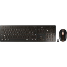 CHERRY DW 9100 SLIM, Desktop-Set(schwarz/bronze, CH-Layout, SX-Scherentechnologie)