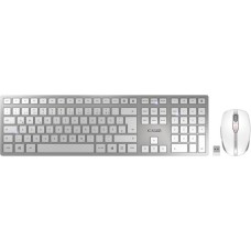 CHERRY DW 9100 SLIM, Desktop-Set(weiß/silber, DE-Layout, SX-Scherentechnologie)