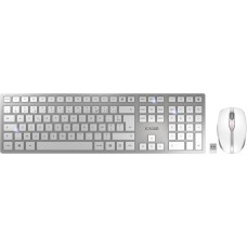 CHERRY DW 9100 SLIM, Desktop-Set(weiß/silber, FR-Layout, SX-Scherentechnologie)