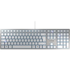 CHERRY KC 6000 SLIM, Tastatur(silber, FR-Layout, Scissor-Switch)