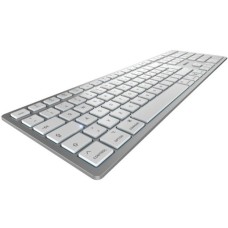 CHERRY KW 9100 SLIM FOR MAC, Tastatur(silber/weiß, DE-Layout, SX-Scherentechnologie)