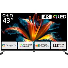 CHiQ U43QM8V, QLED-Fernseher(108 cm (43 Zoll), schwarz, Ultra HD/4K, Triple Tuner, SmartTV, Chromecast built-in)