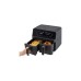 Clatronic Doppel-Heißluftfritteuse FR 3804 H(schwarz, 2x 1.350 Watt)