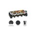 Clatronic Raclette Grill mit heißem Stein RG 3678(schwarz/silber)