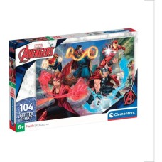 Clementoni Glitter - Marvel Avengers, Puzzle(104 Teile)