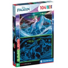 Clementoni Glowing Lights - Disney Frozen 2, Puzzle(104 Teile)