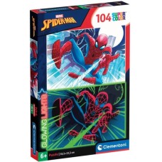 Clementoni Glowing Lights - Marvel Spiderman, Puzzle(104 Teile)