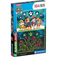 Clementoni Glowing Lights - Paw Patrol, Puzzle(104 Teile)