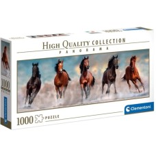 Clementoni High Quality Collection Panorama - Pferde, Puzzle(1000 Teile)