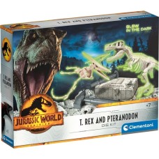 Clementoni Jurassic World 3 Ausgrabungs Set T Rex & Pteranodon, Experimentierkasten