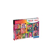 Clementoni Supercolor 10 in 1 - Rainbow High, Puzzle(10 Puzzle (18-60 Teile))