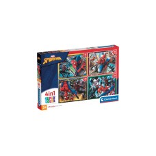 Clementoni Supercolor 4 in 1 - Marvel Spiderman, Puzzle(4 Puzzle (12-24 Teile))