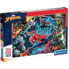 Clementoni Supercolor Maxi - Marvel-Spiderman, Puzzle(104 Teile)