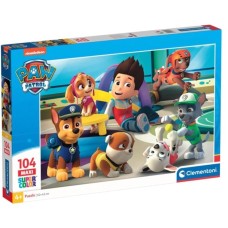 Clementoni Supercolor Maxi - Paw Patrol, Puzzle(104 Teile)