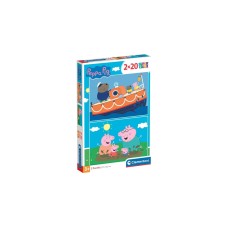 Clementoni Supercolor - Peppa Pig, Puzzle( 2x 20 Teile)